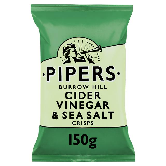 Pipers Crisps Burrow Hill Cider Vinegar & Sea Salt 150g