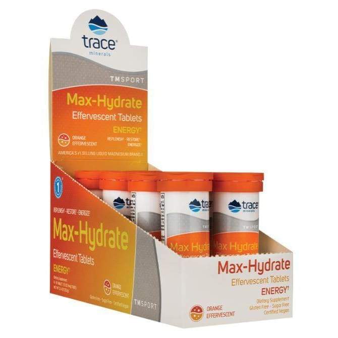 Max-Hydrate Energy - Effervescent Tablets, Orange - 8 x 10 tabs
