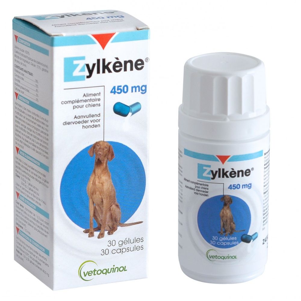 Zylkene Capsules 450mg for Large Dogs 30kg+ - Saver Pack: 2 x 30 capsules