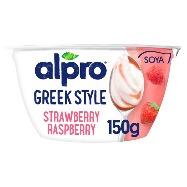 Alpro Greek Style Strawberry Raspberry Yoghurt Alternative