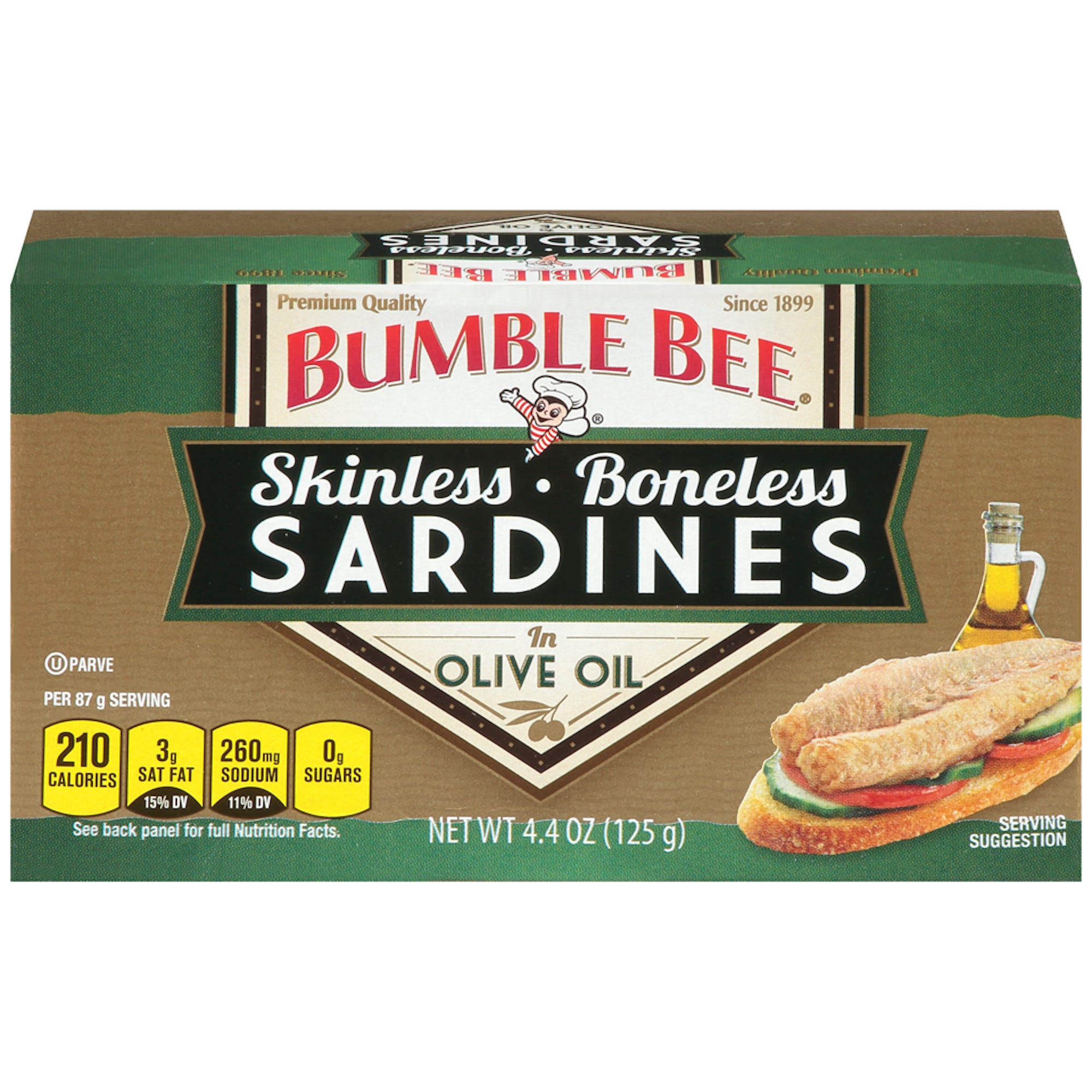 Bumble Bee Boneless & Skinless Sardines in Olive Oil - 4.4 oz