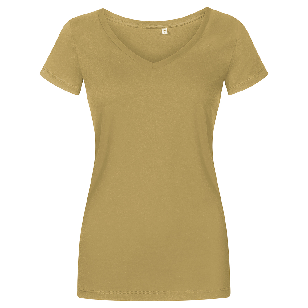 X.O V-Ausschnitt T-Shirt Plus Size Damen, Olivegrün, XXL