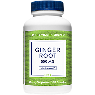 Ginger Root - Whole Herb Digestive Support - 500 MG (300 Capsules)