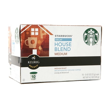 Starbucks K-Cups House Blend Decaf - 0.42 oz x 10 pack
