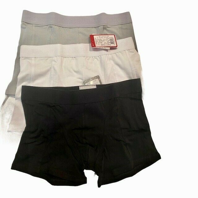 Economy 3 pack boxer briefs Doreanse coton blend white black Grey 1755 10