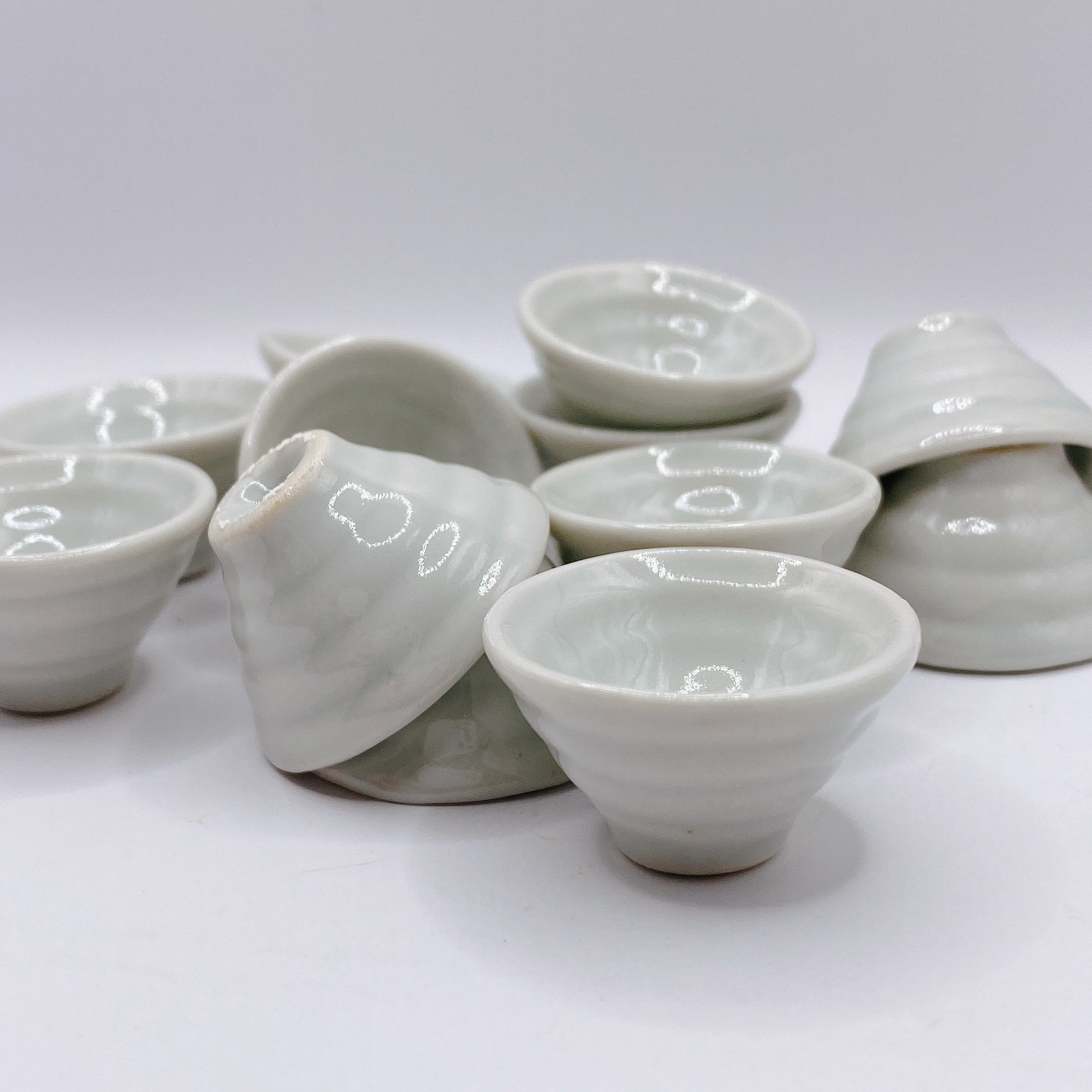 10 Pieces Miniature Ceramic Ramen Bowl Decorate For Kitchen Doll