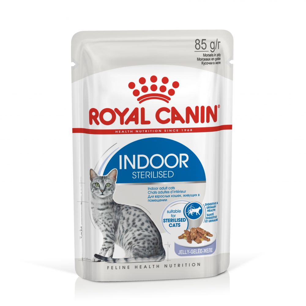 Royal Canin Indoor Sterilised in Jelly - Saver Pack: 48 x 85g