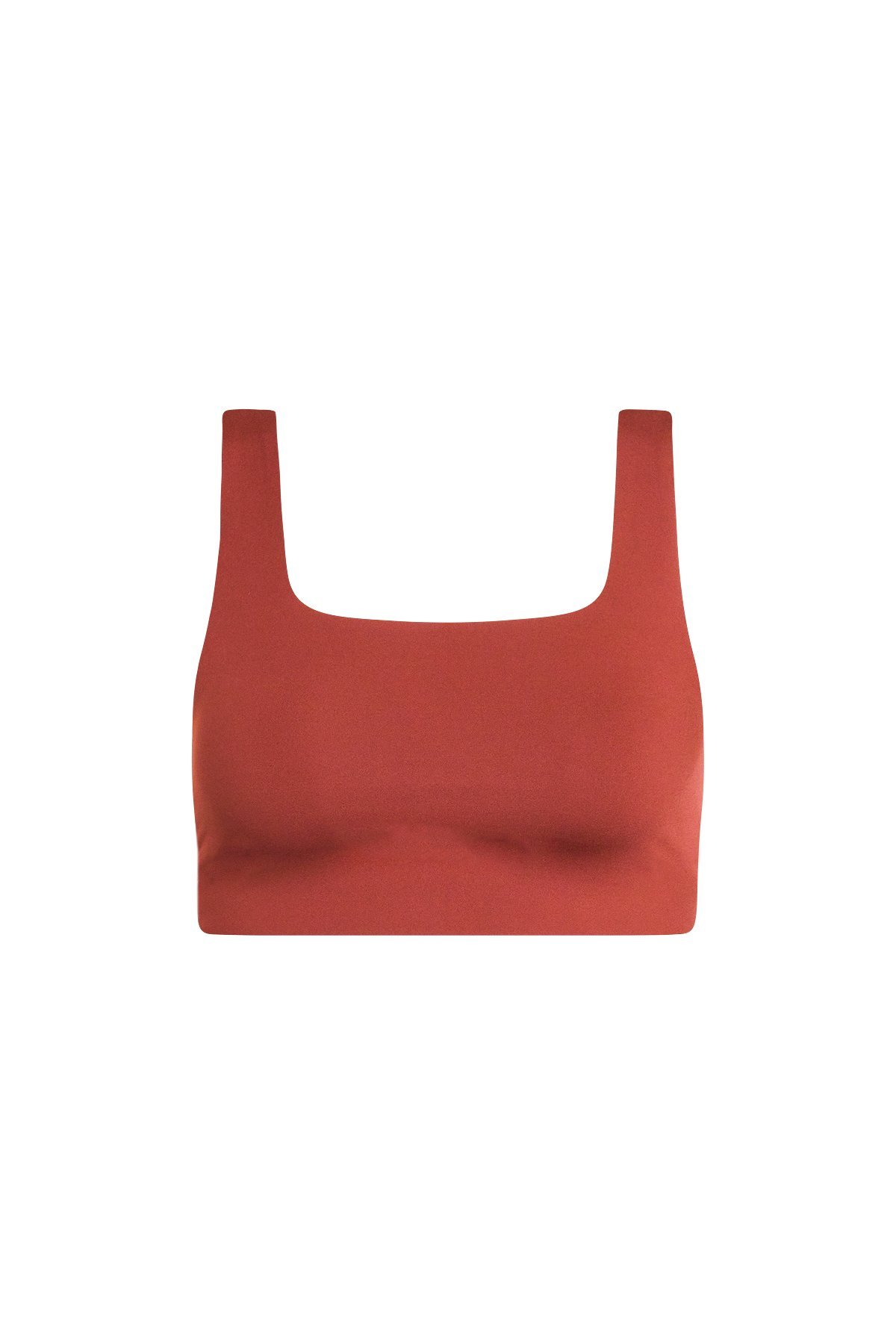 Girlfriend Collective Tommy Bra Square neck - Made from Recycled Plastic Bottles, Ember / XL
