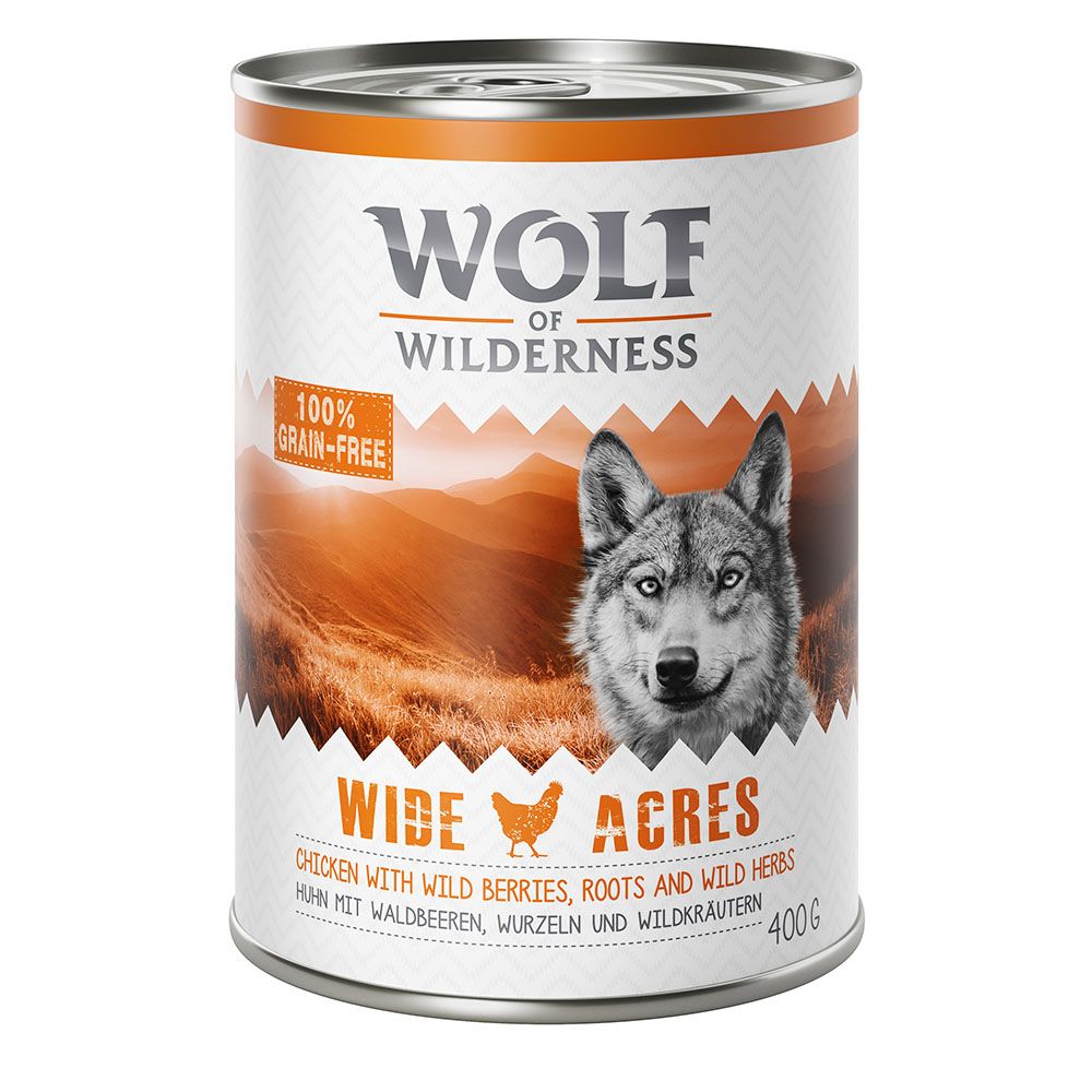 Wolf of Wilderness Adult Classic Saver Pack 24 x 400g - Green Fields - Lamb