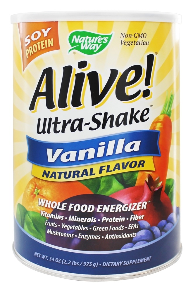 Nature's Way - Alive Soy Protein Ultra-Shake Vanilla - 2.2 lbs.