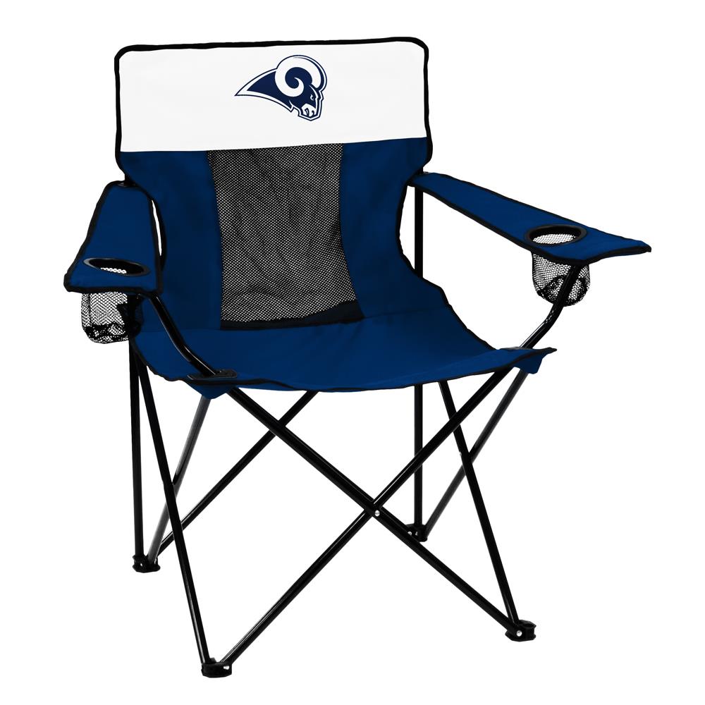 Logo Brands Los Angeles Rams Team Color Folding Tailgate Chair in Blue | 629-12E-1
