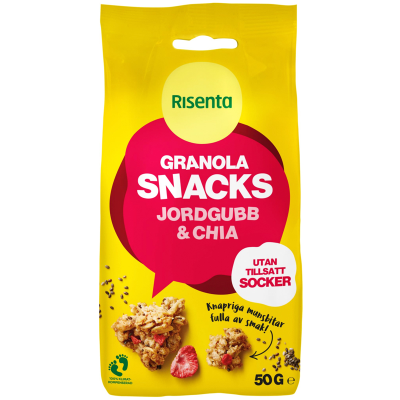 Snacks Granola Jordgubb & Chia - 50% rabatt
