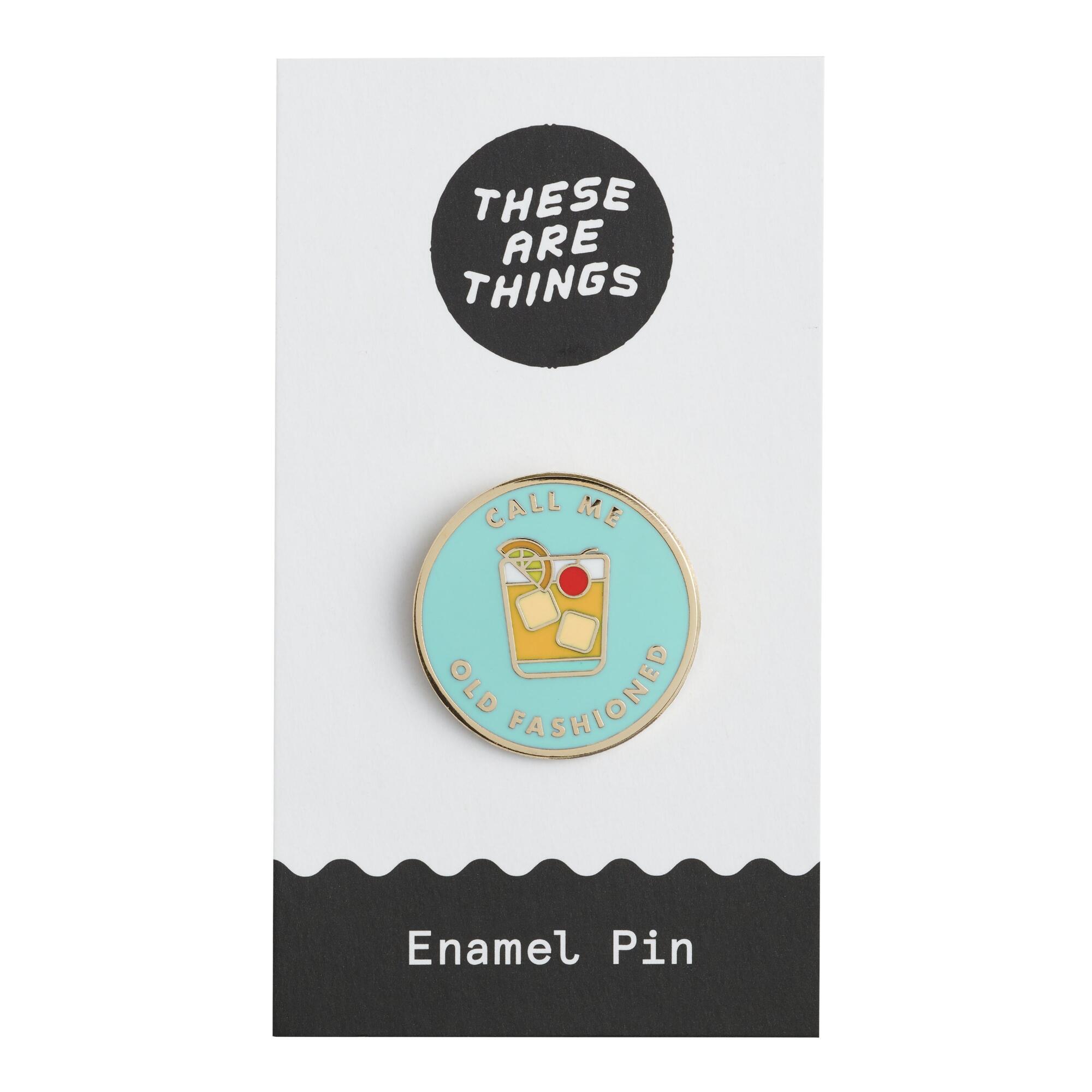 Call Me Old Fashioned Enamel Pin by World Market