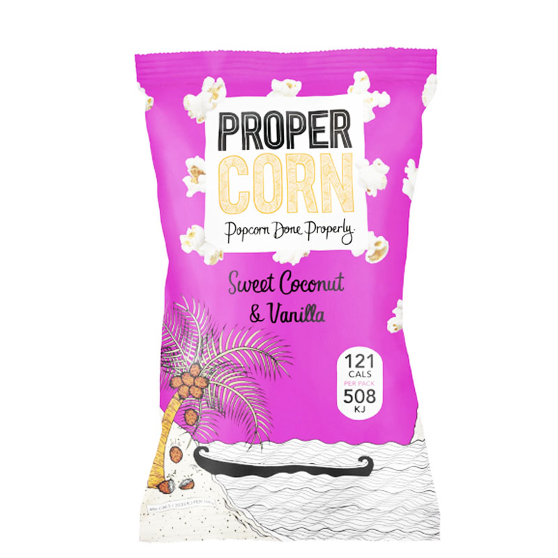Popcorn "Coconut & Vanilla" 25g - 66% rabatt