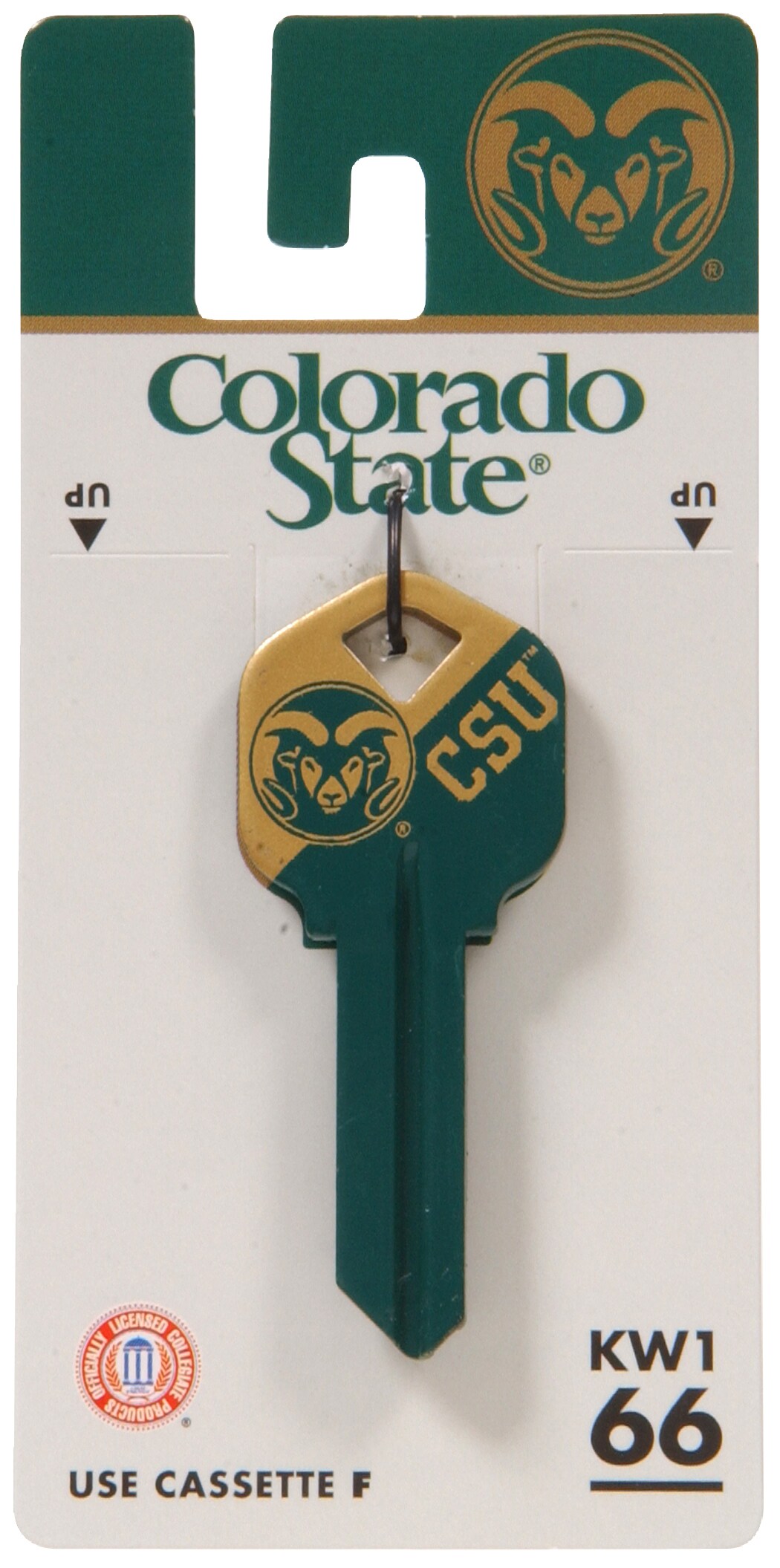 Hillman Colorado State Rams ed Sports Brass House/Entry Key Blank | 89239