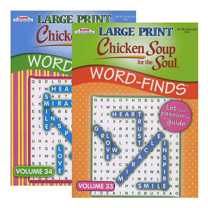 Kappa Large Print Chicken Soup For the Soul Word Finds Puzzl(48x$1.05)
