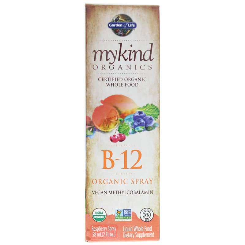 Garden of Life mykind Organics B-12 Spray Raspberry 2 Oz
