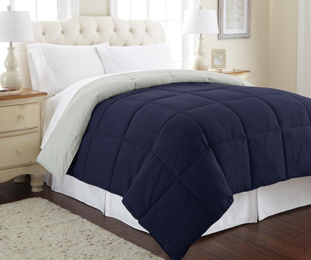Amrapur Overseas Reversible down alternative comforter Multi Solid Reversible King Comforter (Blend with Polyester Fill) | 2DWNCMFG-ESL-KG