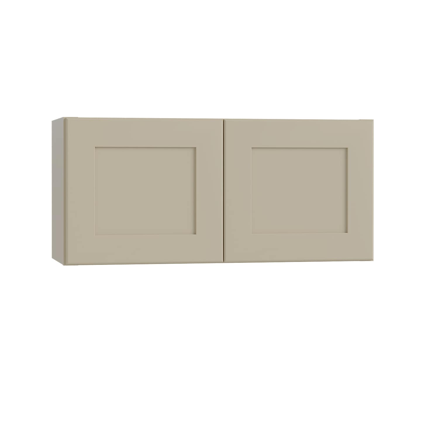 Luxxe Cabinetry 30-in W x 12-in H x 12-in D Norfolk Blended Cream Painted Door Wall Fully Assembled Semi-custom Cabinet in Off-White | W3012-NBC