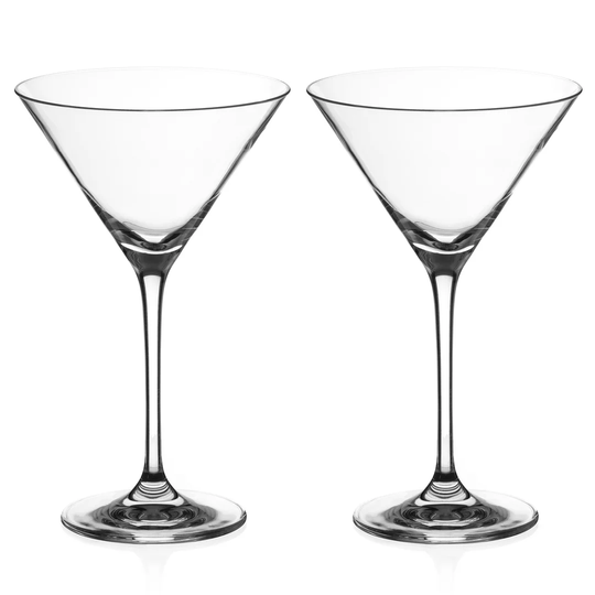 LAV Misket 12-Piece Assorted Cocktail Glassware Set, 6 Martini & 6