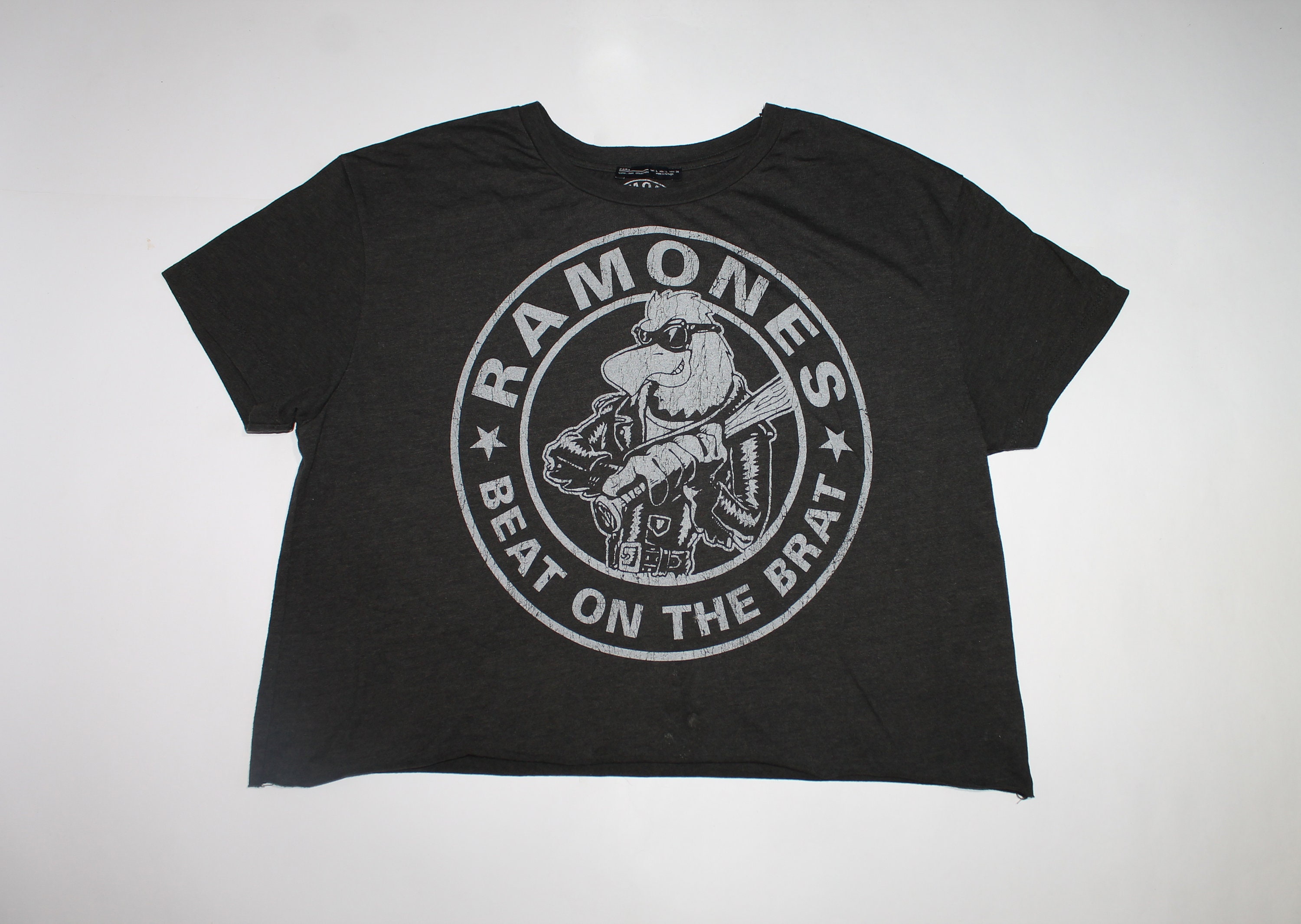 Ramones Crop Top Shirt American Punk Rock Band Punk Pop Ladies Size L