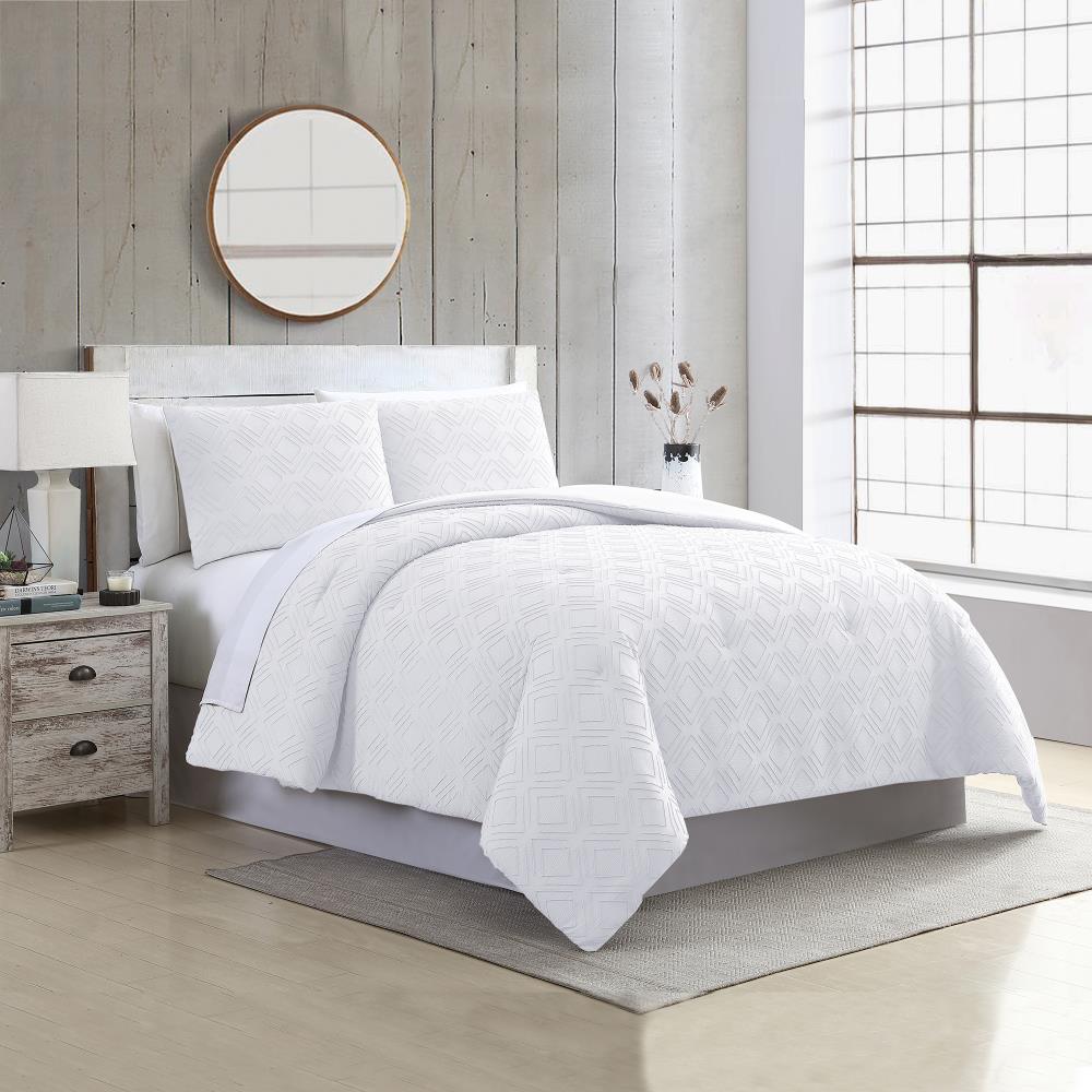 Amrapur Overseas Ethos comforter set White Multi Reversible King Comforter (Blend with Polyester Fill) | 3MLTICSE-ETI-KG