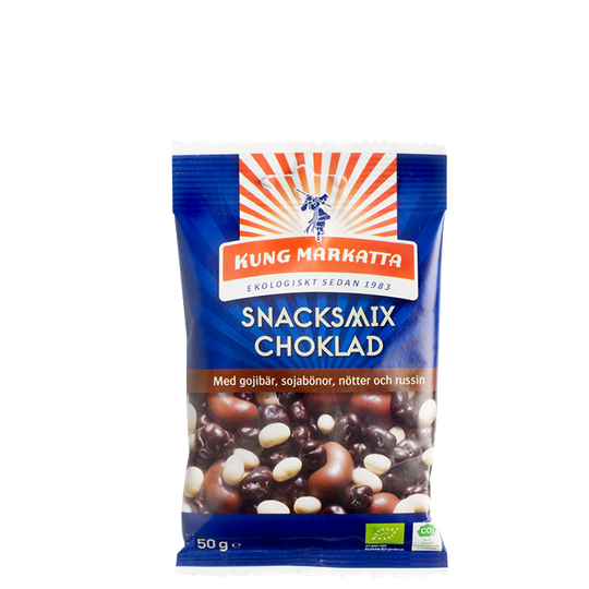 Snacksmix Choklad Eko, 50 g