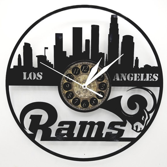 Los Angeles Rams Vinyl Record Clock