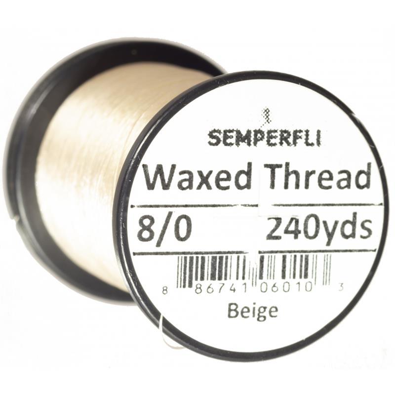 Semperfli Classic Waxed Thread Beige 8/0