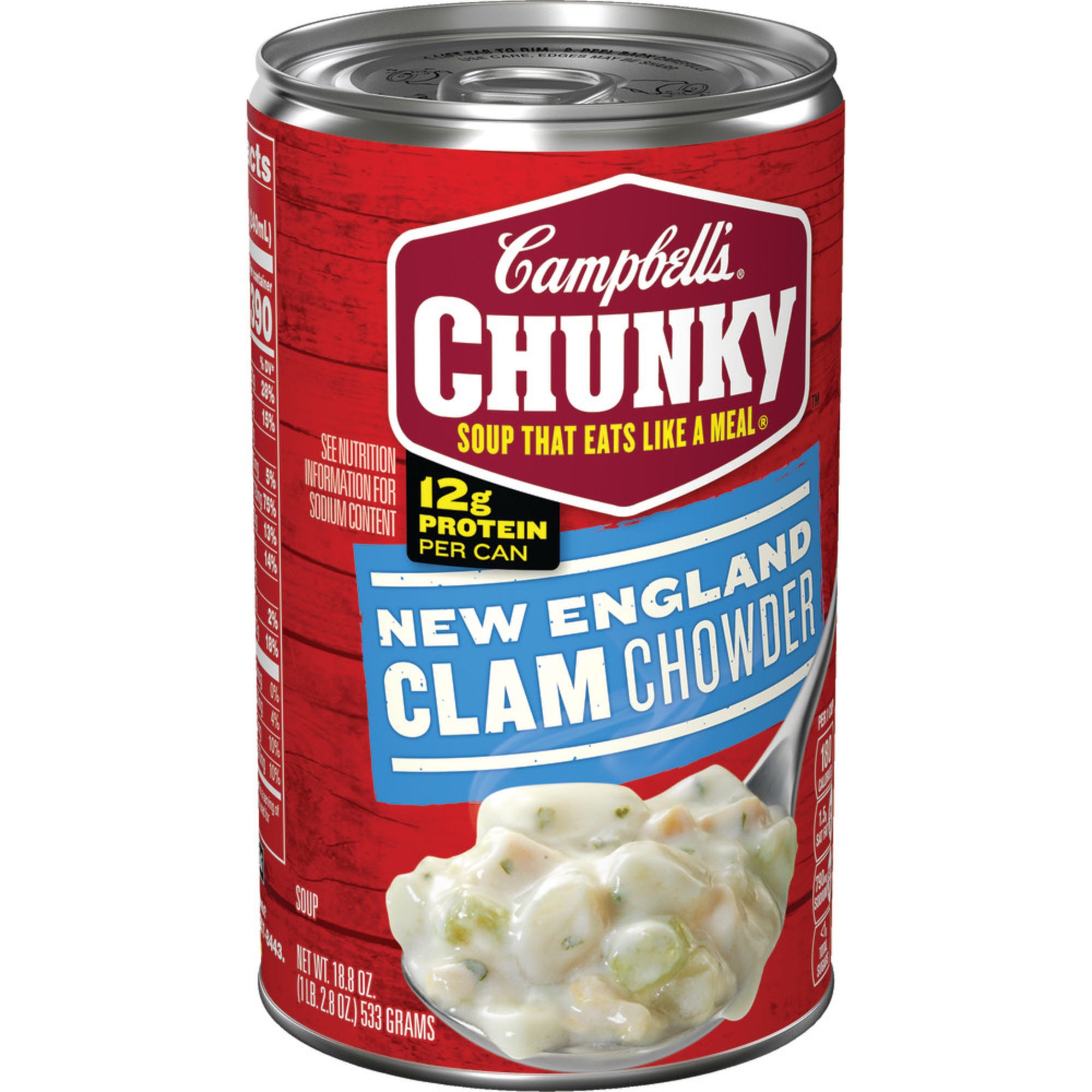 Campbell's Chunky Soup, New England Clam Chowder - 18.8 oz