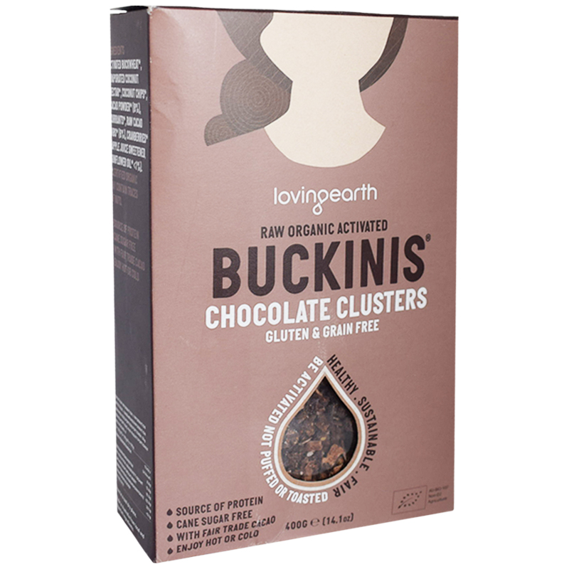 Eko "Buckinis Chocolate Clusters" 400g - 78% rabatt