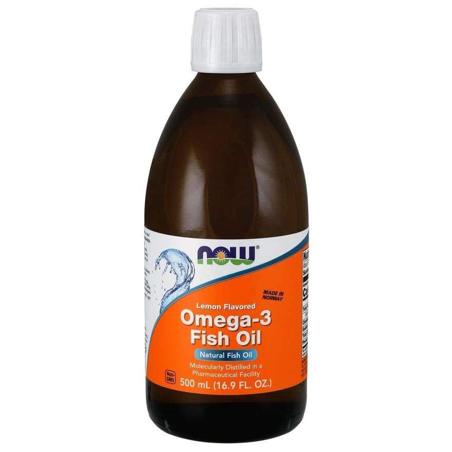 Omega-3 Fish Oil Liquid, Lemon - 500 ml.