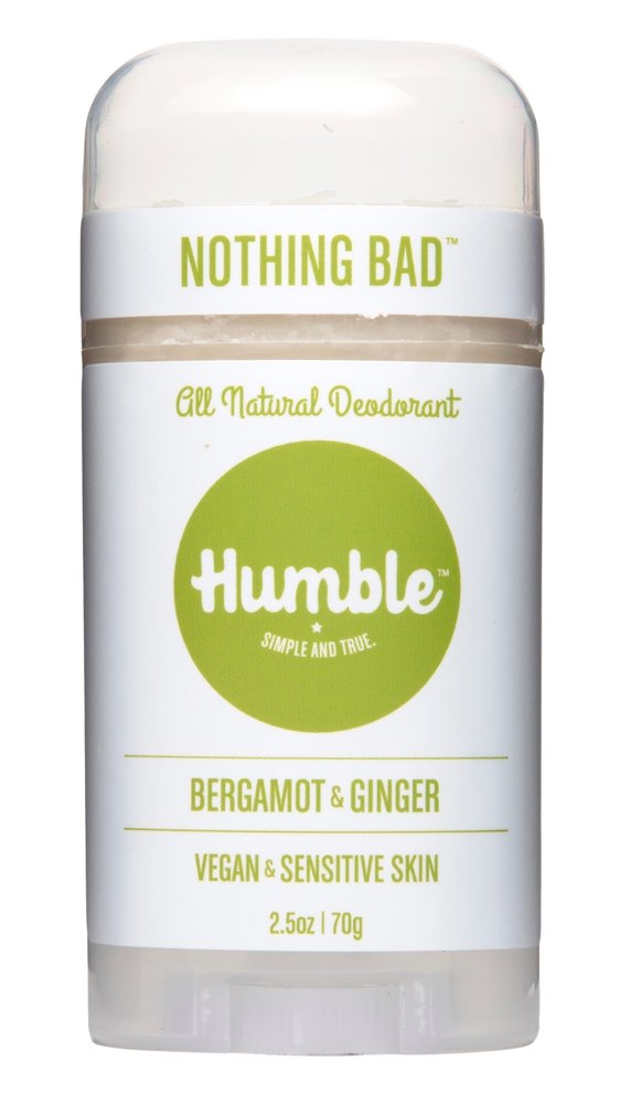 Humble Brands - All Natural Vegan & Sensitive Deodorant Stick Bergamot & Ginger - 2.5 oz.