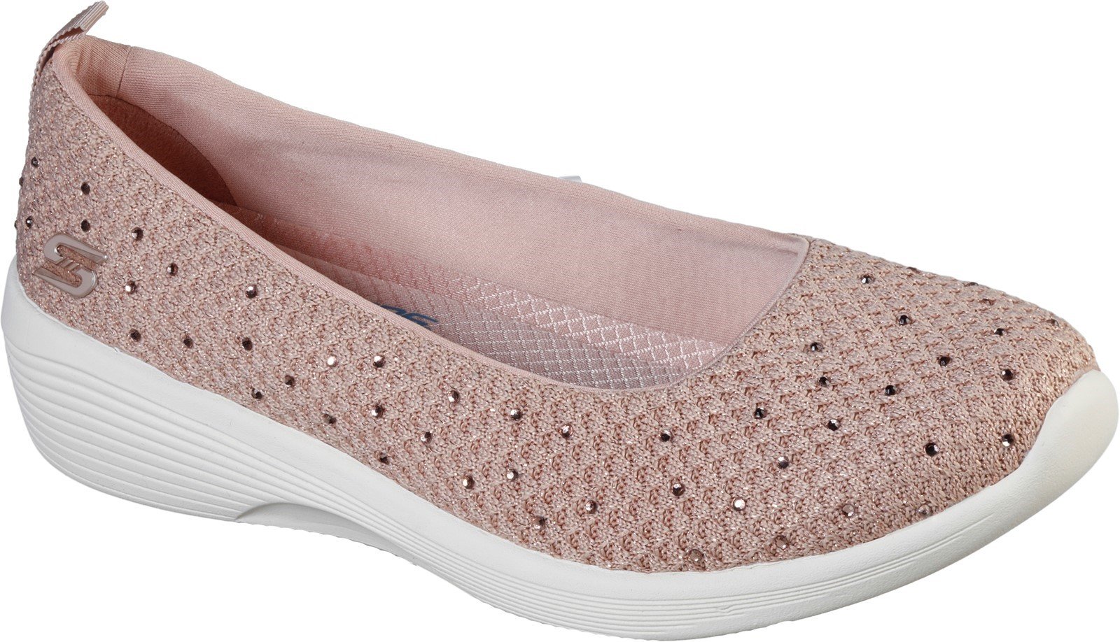 Skechers Women's Arya Sweet Glitz Sport Loafer Various Colours 32121 - Rose 3