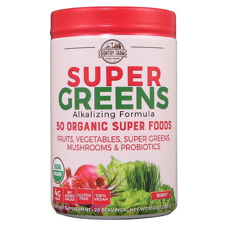 Country Farms Super Greens Super Food & Berry Blend - 9.88 oz