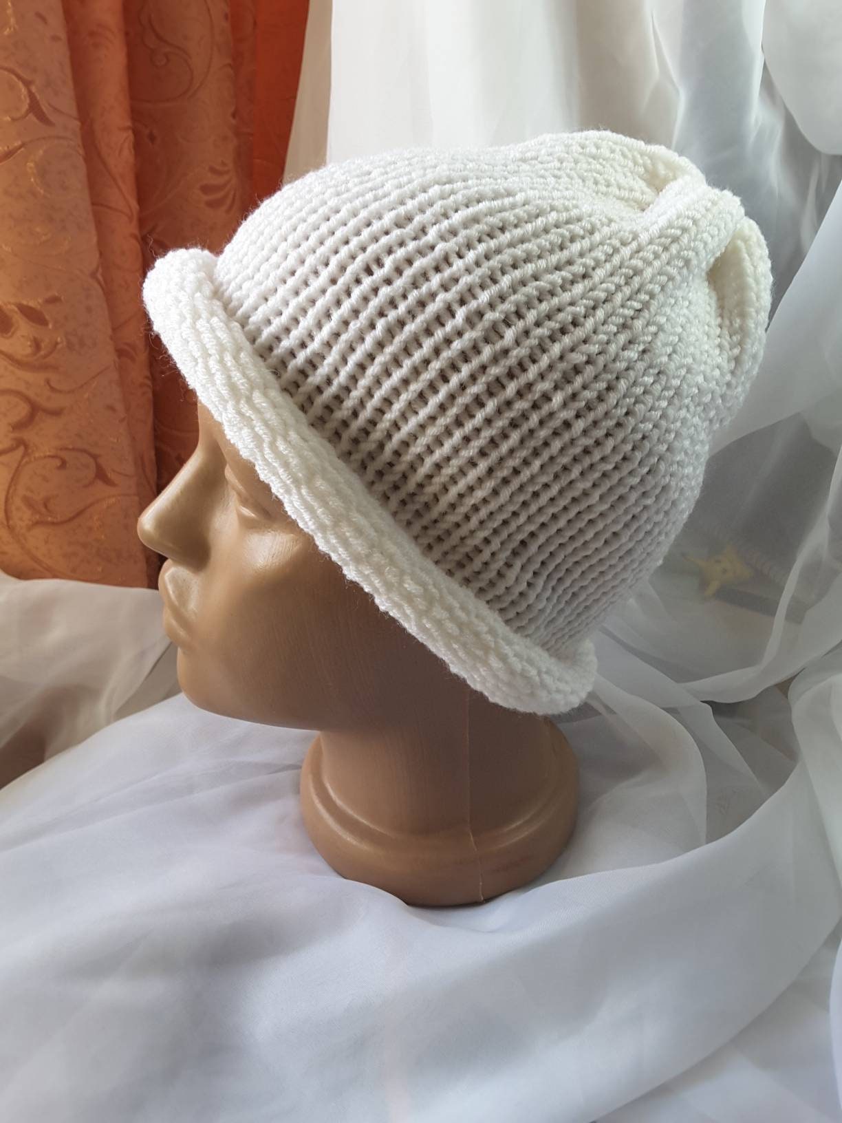 Knit Wool Blend Fisherman Hat Cap Beret Beanie