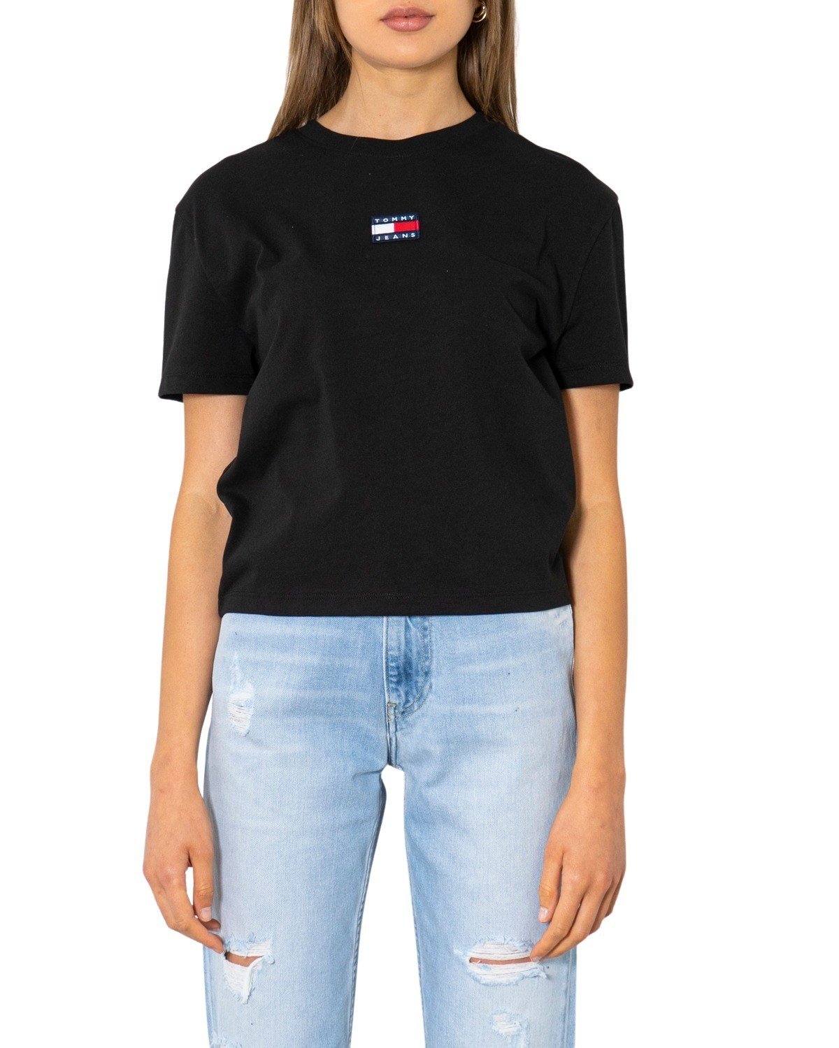 Tommy Hilfiger Jeans Women's T-Shirt Various Colours 299884 - black XXS