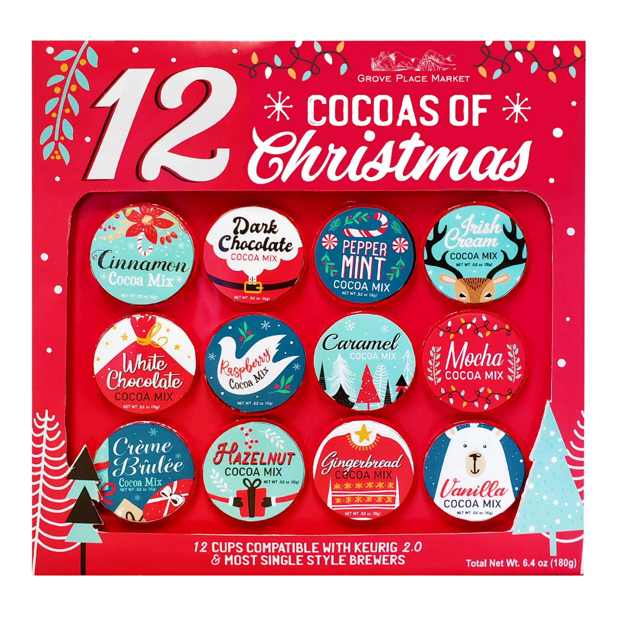 12 Cocoas Of Christmas Hot Chocolate K-Cup Gift Set 12 Count by World Market