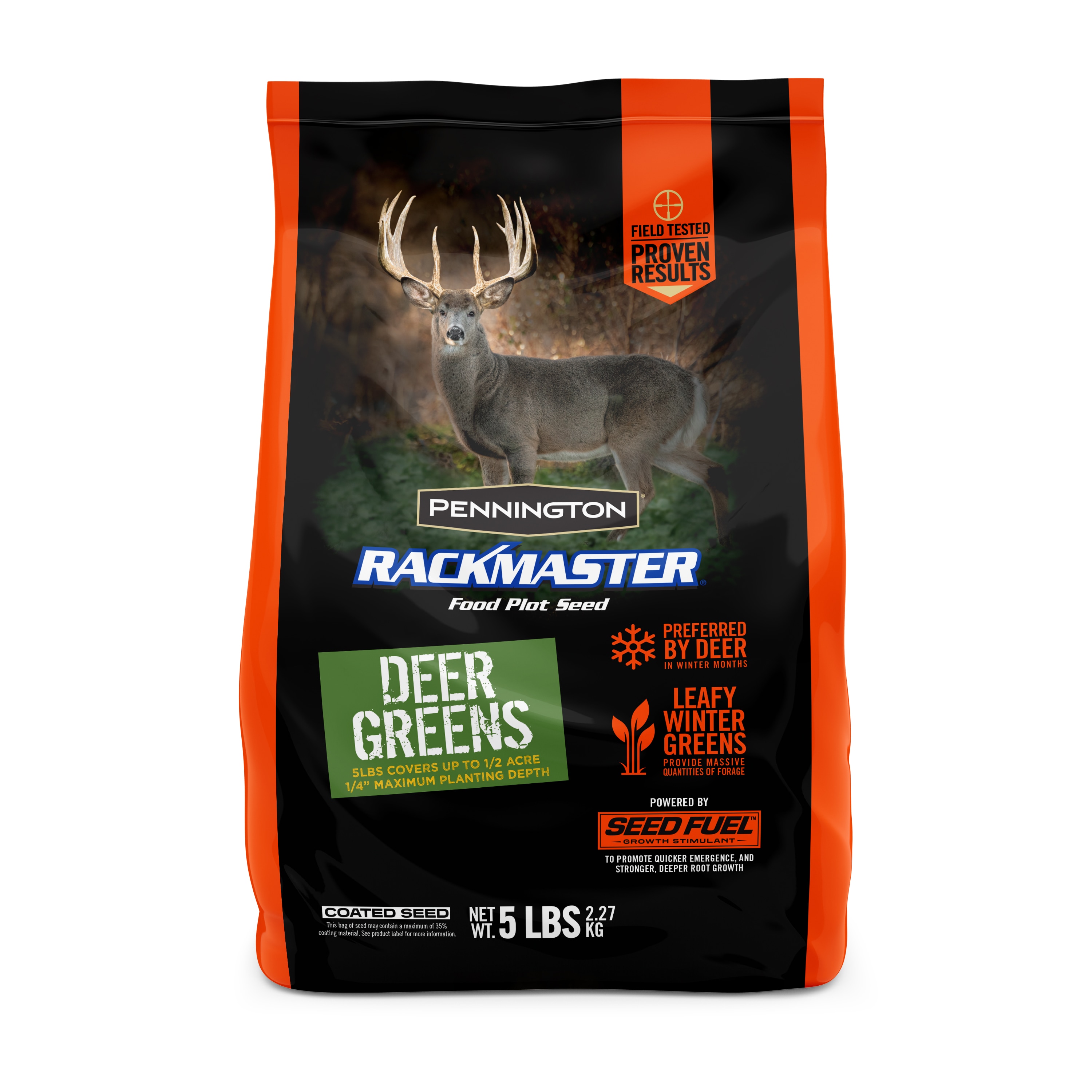 Pennington Rackmaster Deer Greens Food Plot Seed 5-lb Mixture/Blend Grass Seed | 2149628151