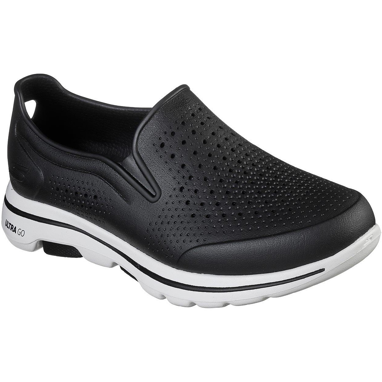 Skechers Men's Go Walk 5 Easy Going Slip On Trainer Multicolor 32391 - Black/White 8