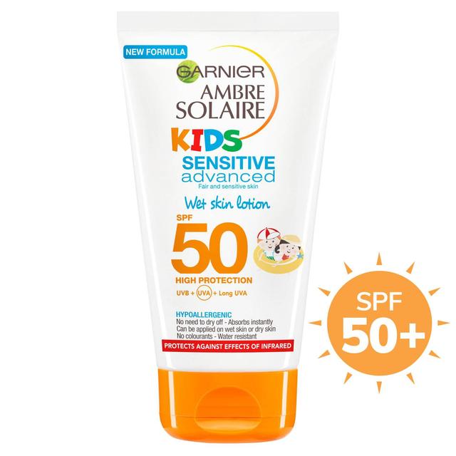 Ambre Solaire SPF 50 Kids Sensitive Wet Skin Sun Cream