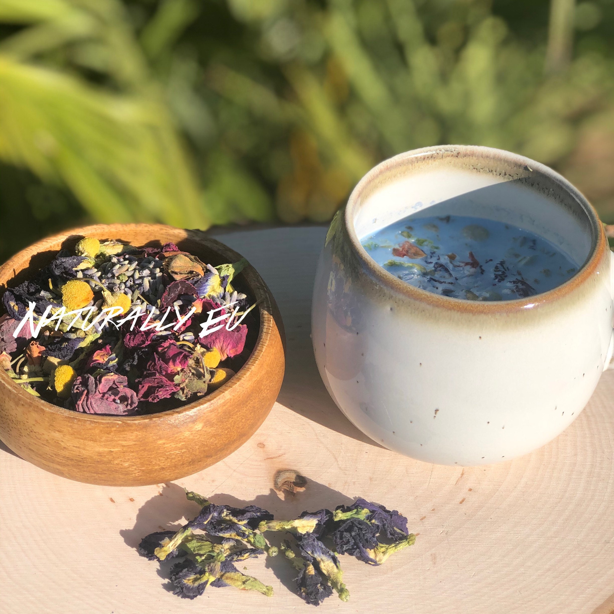 Moon Tea Blend | Blue Lotus Roses Lavender Chamomile Vanilla Dried Honey