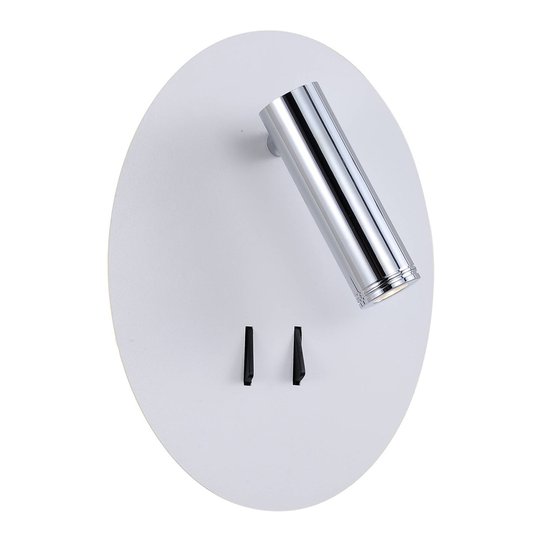 Lucande Kimo -LED-seinävalaisin, ovaali, valkoinen