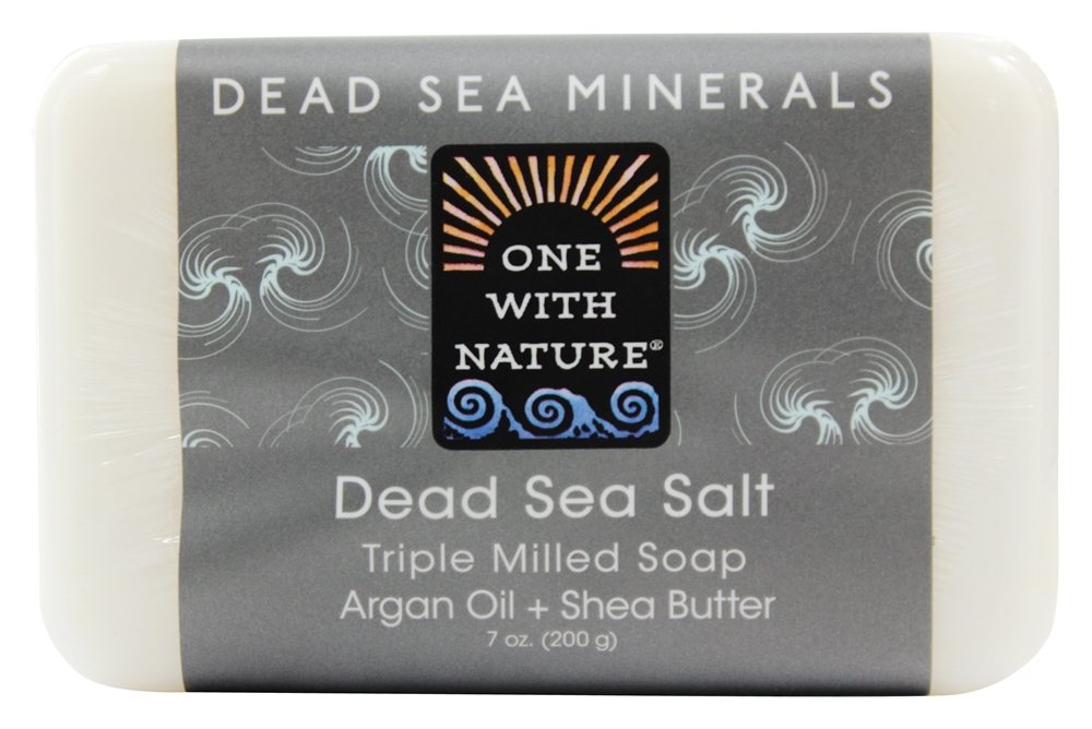 One With Nature - Dead Sea Mineral Bar Soap Rejuvenating Dead Sea Salt - 7 oz.