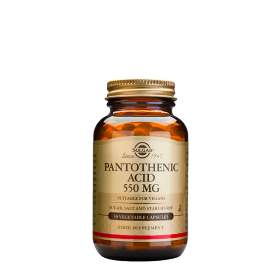 Pantothenic Acid 550 mg, 50 kapslar