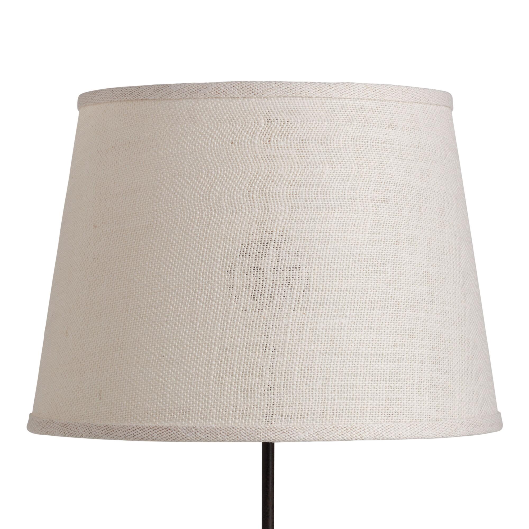 Marshmallow White Burlap Table Lamp Shade - Natural Fiber by World Market