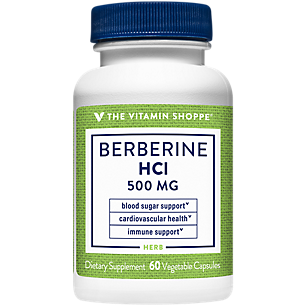 Berberine HCl - Supports Healthy Blood Sugar Levels & Cardiovascular Health - 500 MG (60 Vegetarian Capsules)