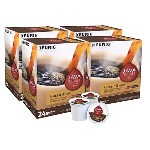 Java Roast Classic Blend Coffee, Keurig K-Cup Pods, Medium Roast, 96/Carton (52968CT)