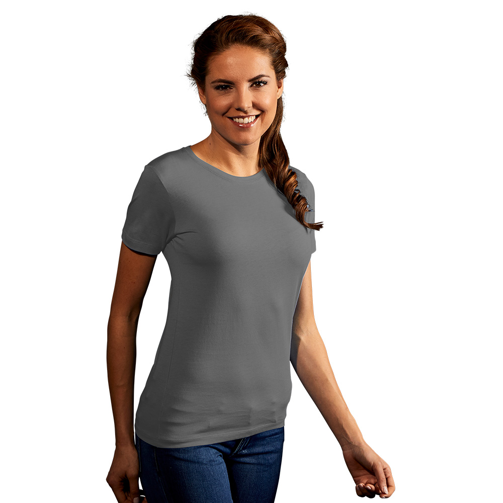 Premium T-Shirt Damen, Stahlgrau, XL