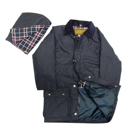 Game Technical Apparel Kid's Quilted Jacket Wax - Navy 7 to 8 Years (26")